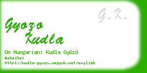 gyozo kudla business card